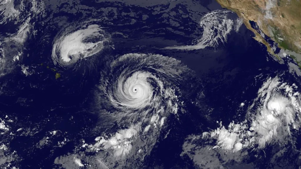 cyclone over ocean